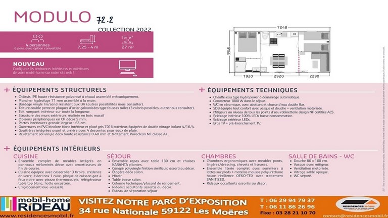 Fiche technique MODULO 72.2 2022