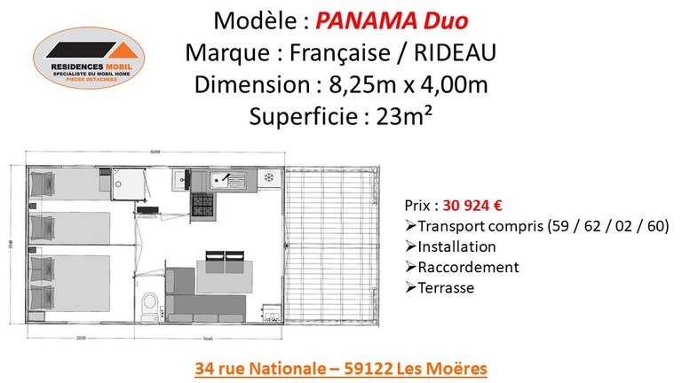 Tarif PANAMA DUO 2021