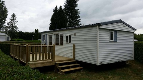 Terrasse en bois de mobil home