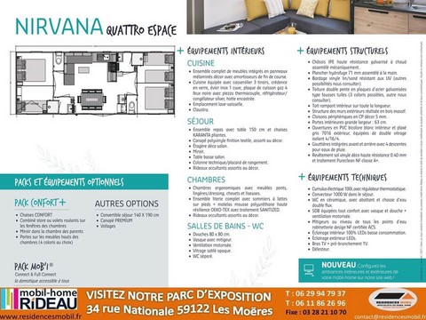 Fiche technique NIRVANA QUATTRO ESPACE 2021